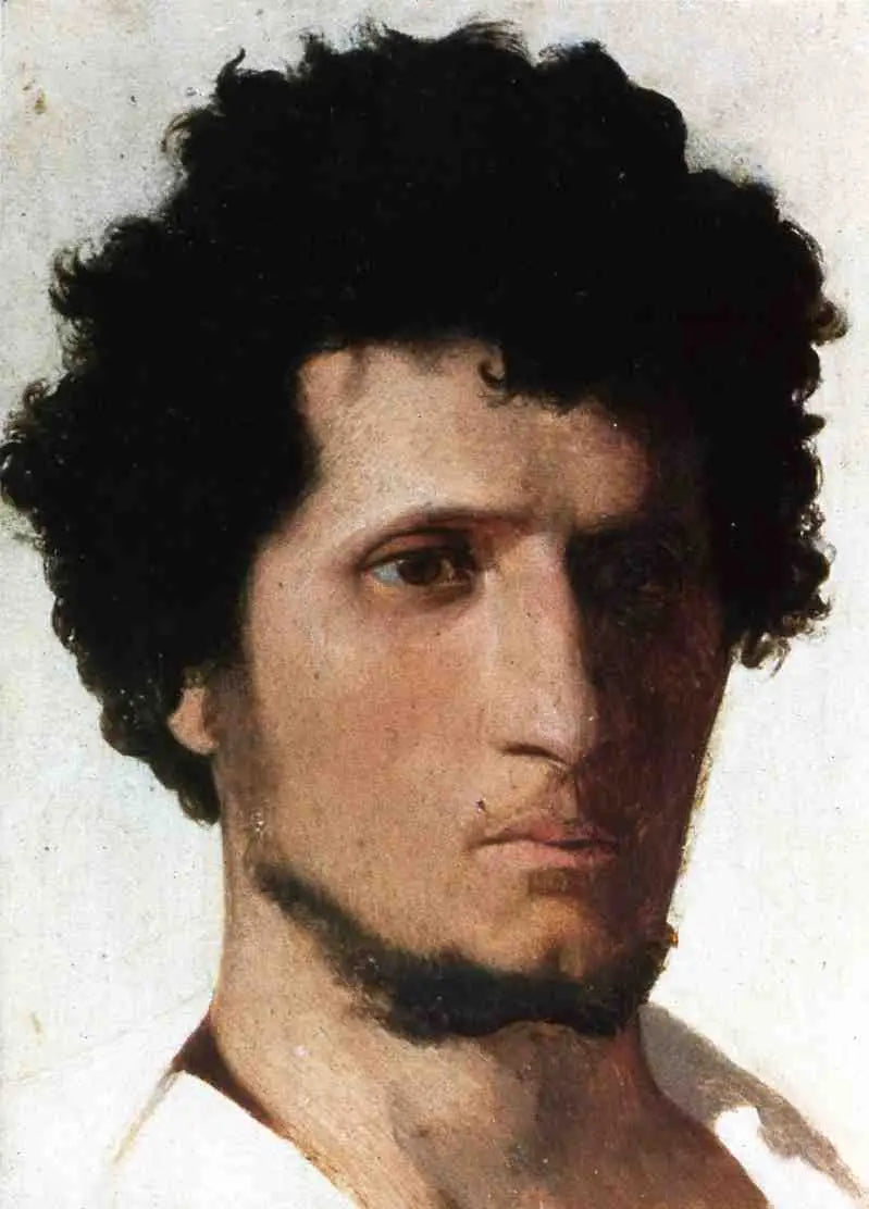 Boer uit het Romeinse platteland, van voren - Jean-Léon Gérôme