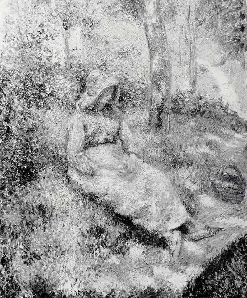 Zittende boerin - Camille Pissarro