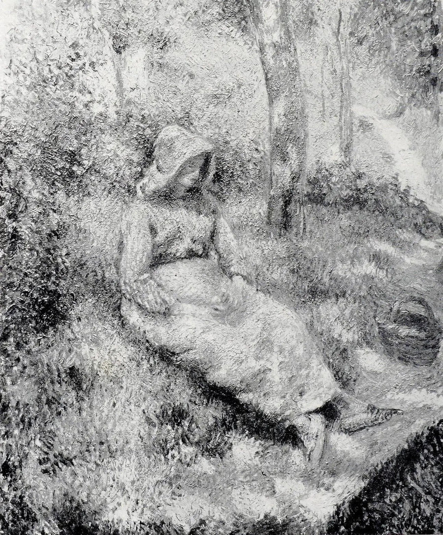 Zittende boerin - Camille Pissarro