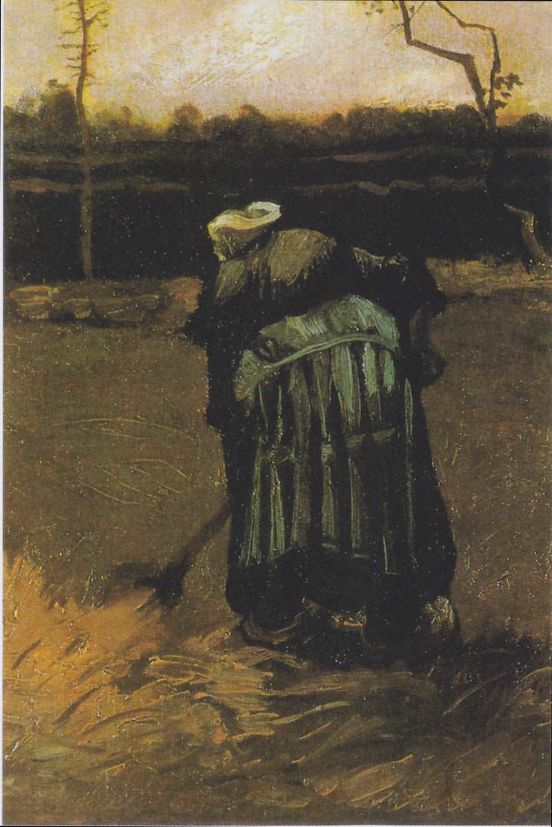 Boerin aan het spitten - Vincent van Gogh