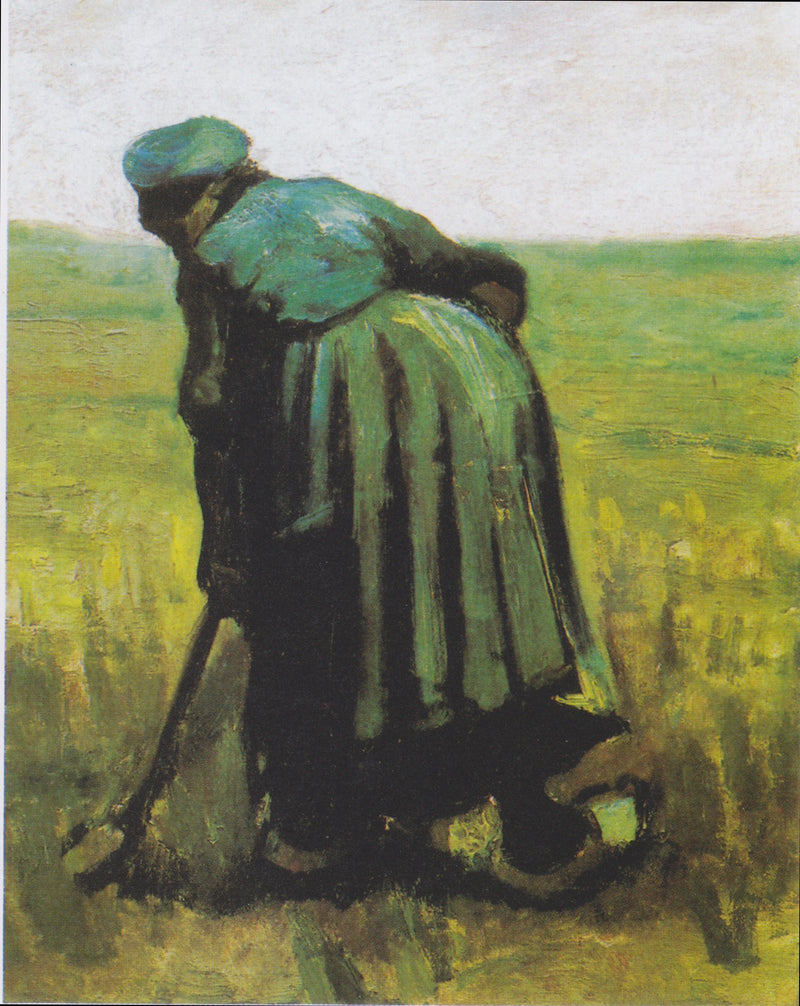 Vrouw met een spade, gezien van achteren - Vincent van Gogh