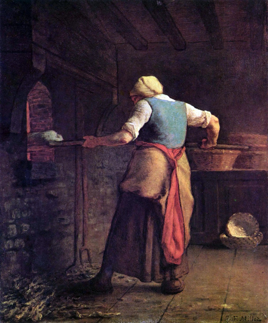 Boer die zijn brood bakt - Jean-François Millet