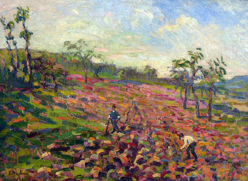 Boeren op het veld - Robert Antoine Pinchon
