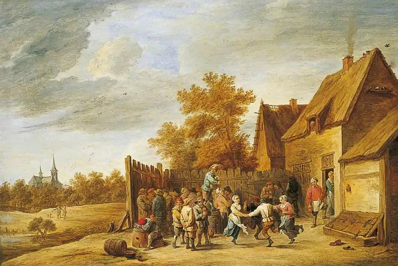 Dansende boeren voor een herberg - David Teniers de Jonge

Source:
Paysans dansant devant une auberge - David Teniers le Jeune