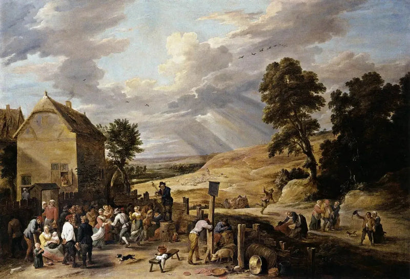 Dansende boeren voor een herberg - David Teniers de Jonge

Source:
Paysans dansant devant une auberge - David Teniers le Jeune