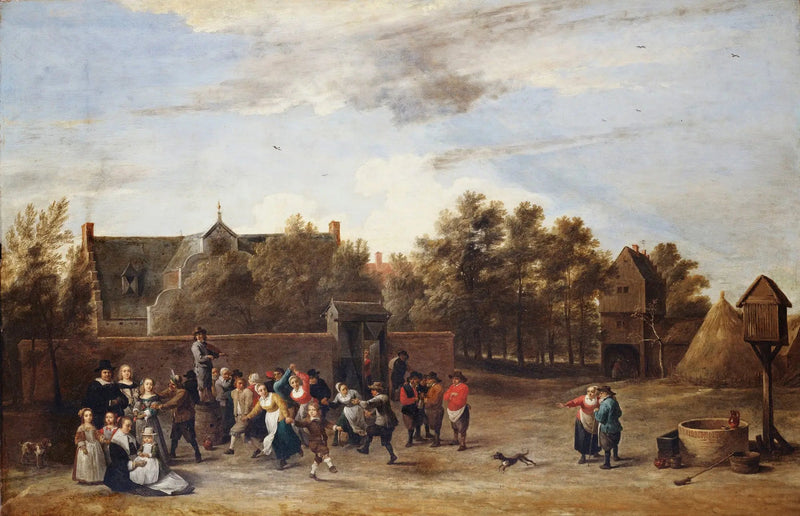 Dansende boeren voor een boerderij - David Teniers de Jonge

Source:
Paysans dansant devant une maison de campagne - David Teniers le Jeune