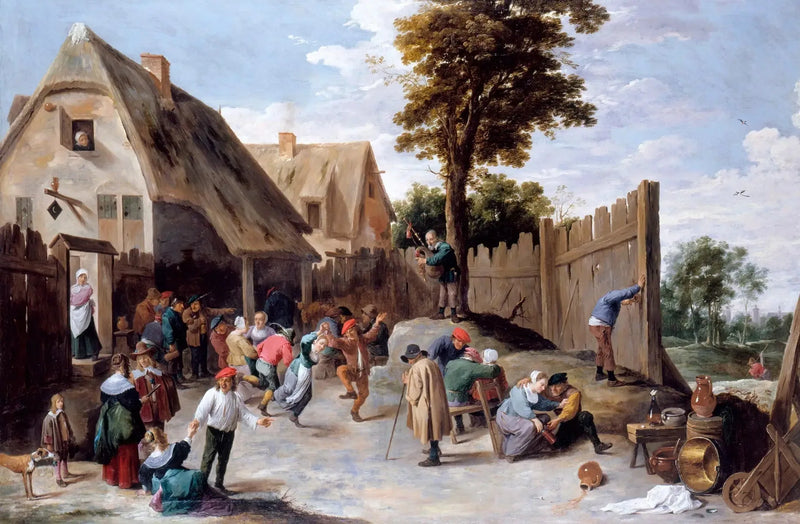 Dansende boeren voor een taverne - David Teniers de Jonge

Source:
Paysans dansant devant une taverne - David Teniers le Jeune
