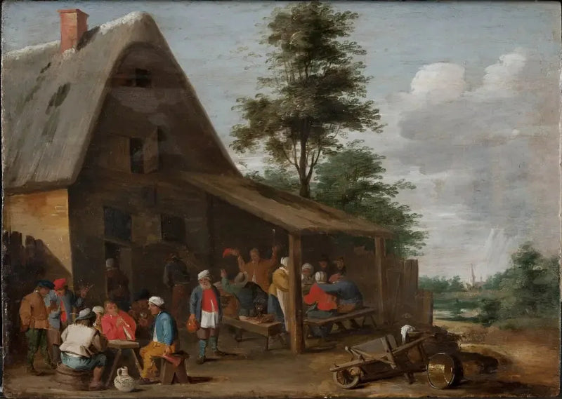 Boeren die feestvieren voor een dorpsherberg - David Teniers de Jonge

Source:
Paysans festoyant devant une auberge de village - David Teniers le Jeune