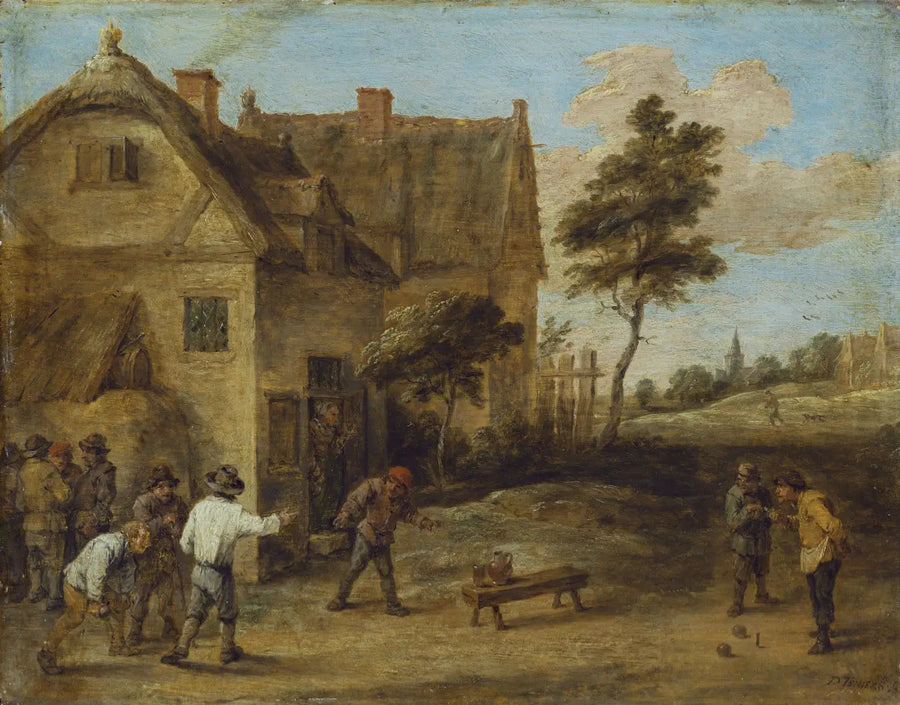 Landbouwers die een balspel spelen - David Teniers de Jonge

Source:
Paysans jouant à un jeu de balle - David Teniers le Jeune
