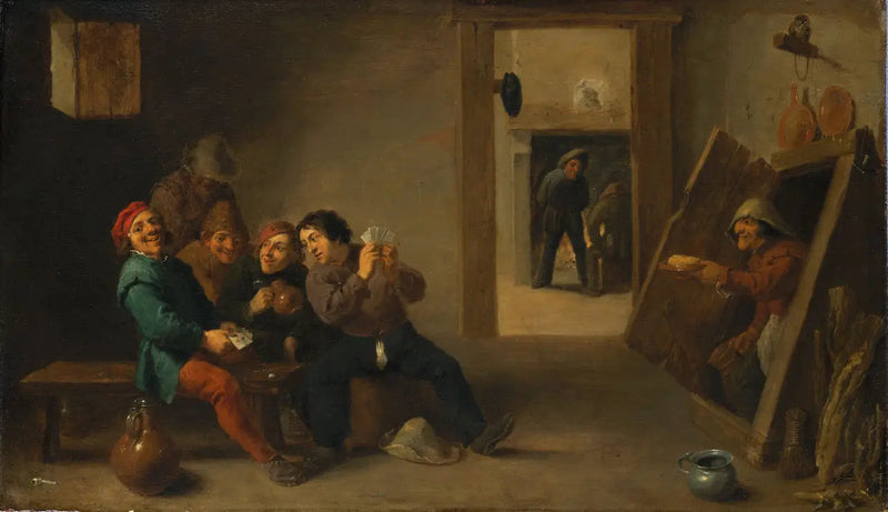 Boeren die kaarten spelen - David Teniers de Jonge

Source:
Paysans jouant aux cartes - David Teniers le Jeune