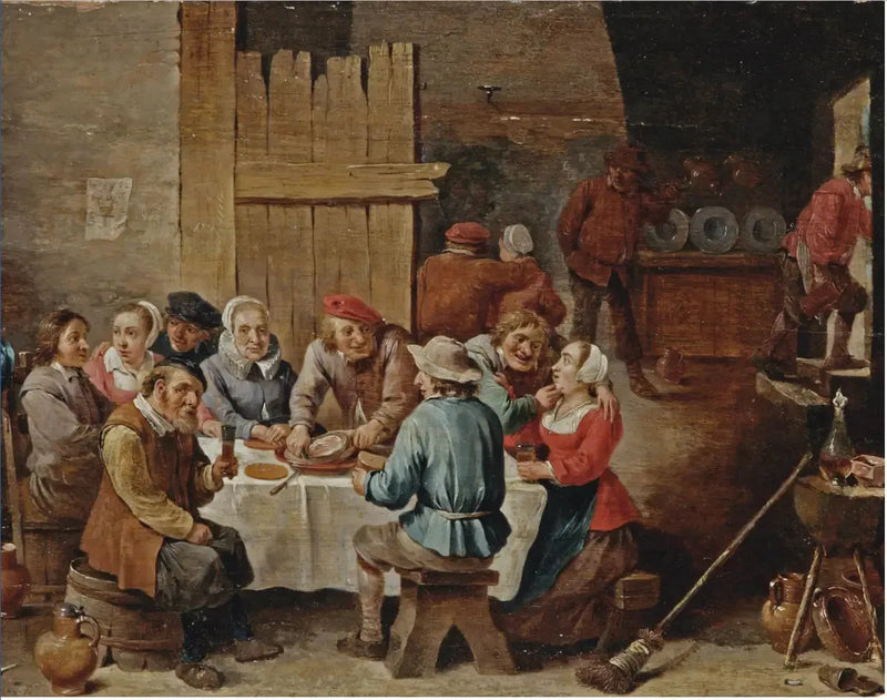 Landbouwers die eten en drinken in een interieur - David Teniers de Jonge

Source:
Paysans mangeant et buvant dans un intérieur - David Teniers le Jeune