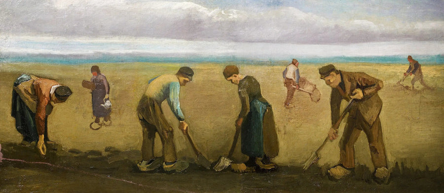 Boeren die aardappelen planten - Vincent van Gogh