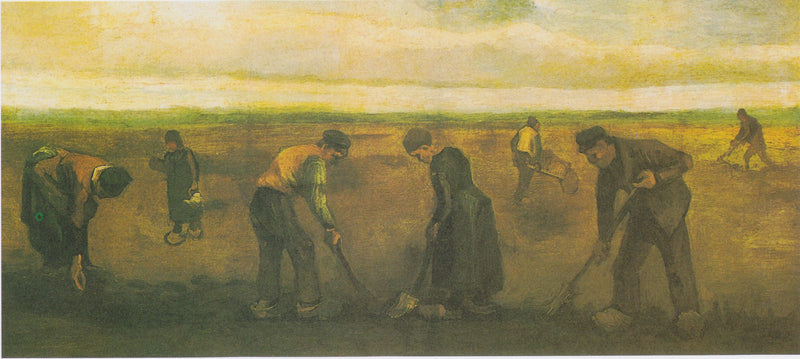 Boeren die aardappelen planten - Vincent van Gogh