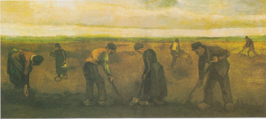 Boeren die aardappelen planten - Vincent van Gogh