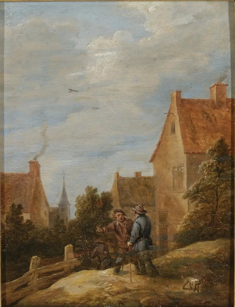 Boeren op een weg in een dorp - David Teniers de Jonge

Source:
Paysans sur une route dans un village - David Teniers le Jeune