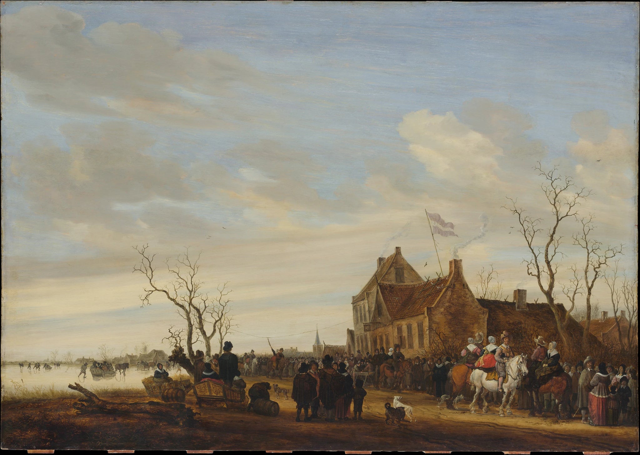 Pêche à l'anguille - Salomon van Ruysdael
