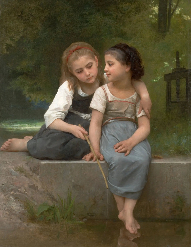 Vissen naar kikkers - Bouguereau