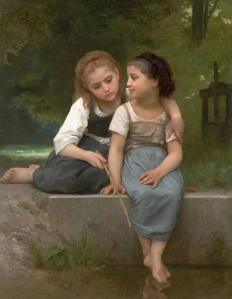Vissen naar kikkers - Bouguereau