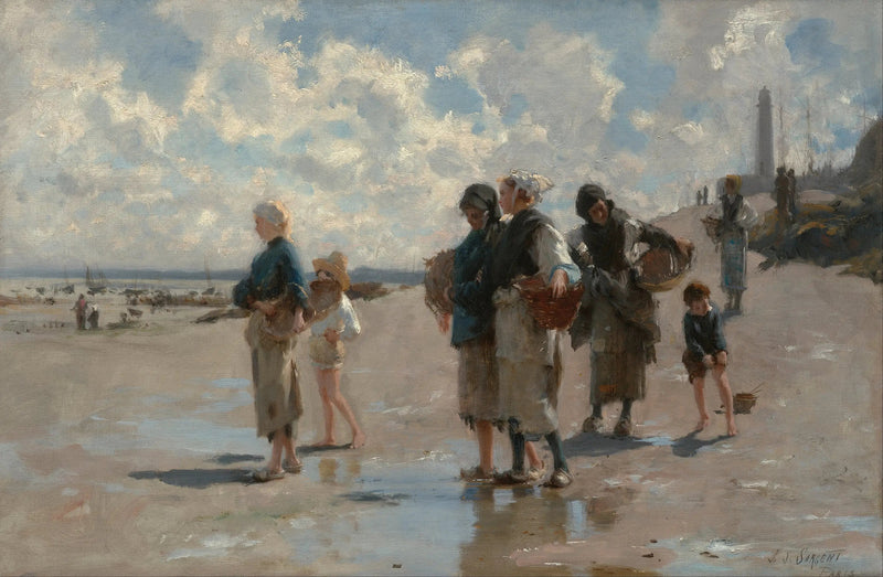 Oesters vissen in Cancale - John Singer Sargent