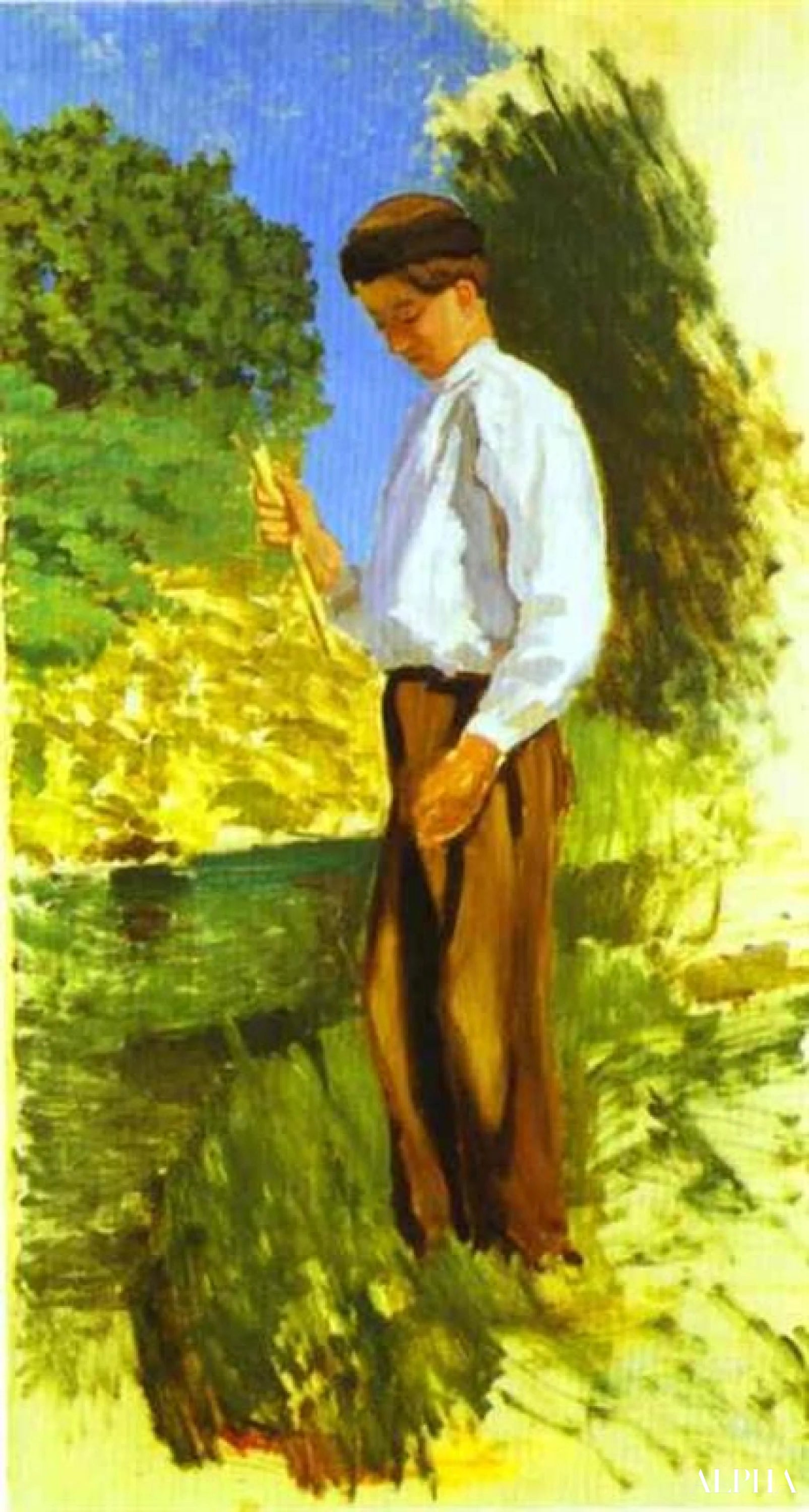 Pêche Louis Auriol - Frédéric Bazille - Reproducties van schilderijen en hoogwaardige schilderkunst