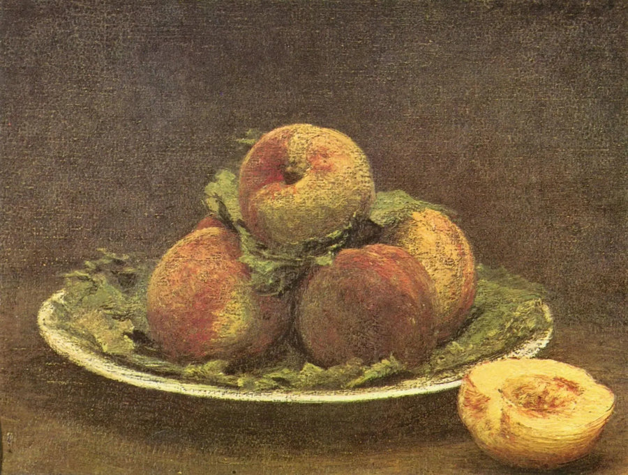 Perziken op een bord - Henri Fantin-Latour

Source:
Pêches dans une assiette - Henri Fantin-Latour