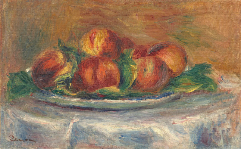 Perziken op een bord - Pierre-Auguste Renoir