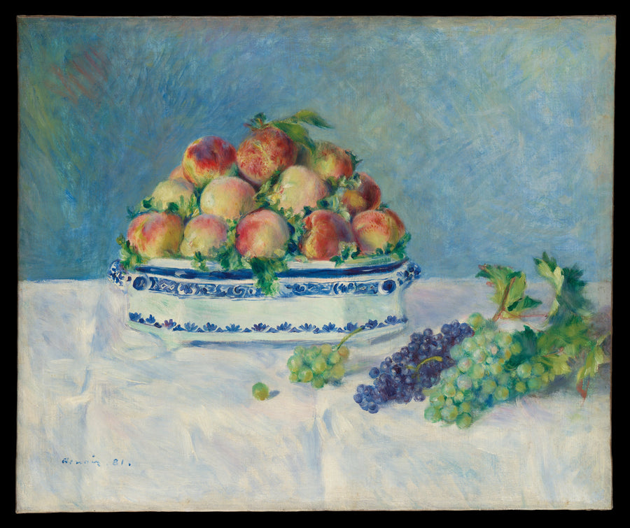 Stilleven met perziken en druiven - Pierre-Auguste Renoir