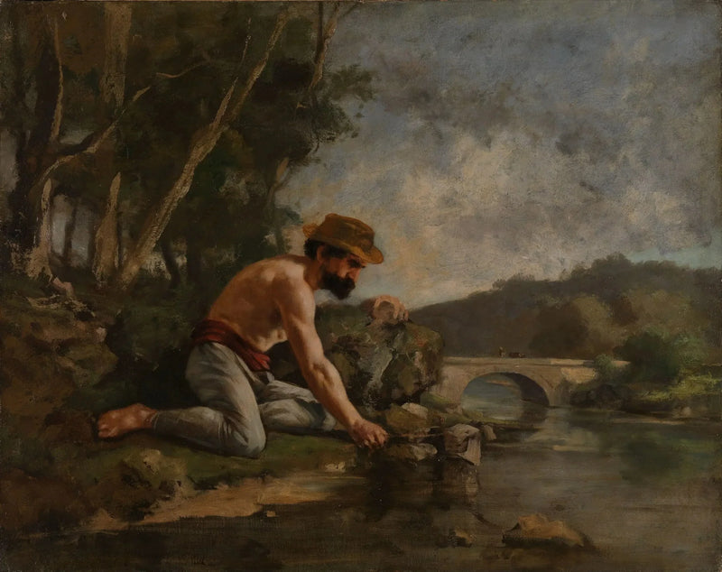 Vissers aan de lijn - Gustave Courbet