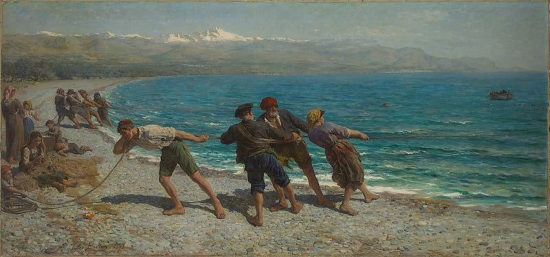 Vissers in Menton - Jules Breton