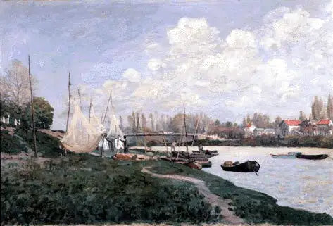 Vissers die hun netten spreiden - Alfred Sisley