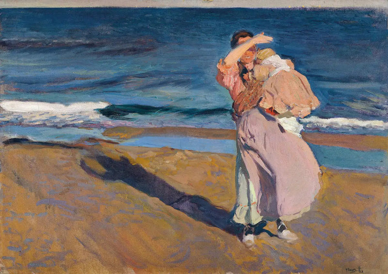 Vissersvrouw met haar zoon - Joaquín Sorolla