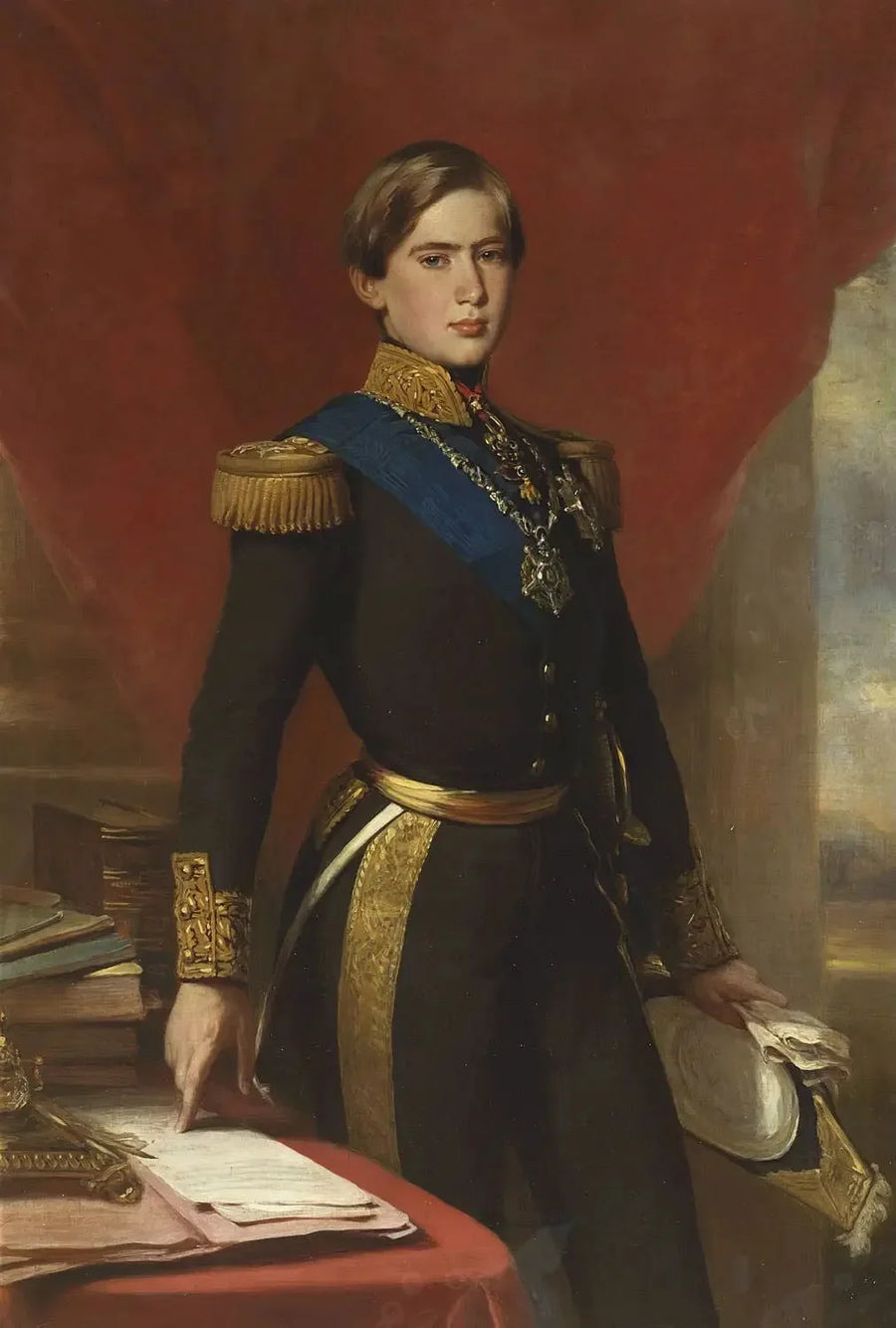 Pedro V, koning van Portugal (1837-1861) - Franz Xaver Winterhalter

Source:
Pedro V, roi du Portugal (1837-1861) - Franz Xaver Winterhalter