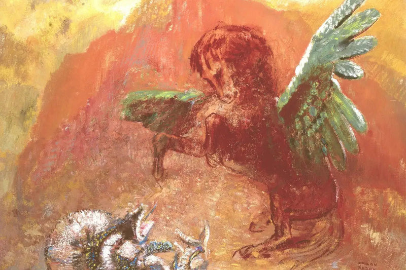 Pegasus en de Hydra - Odilon Redon