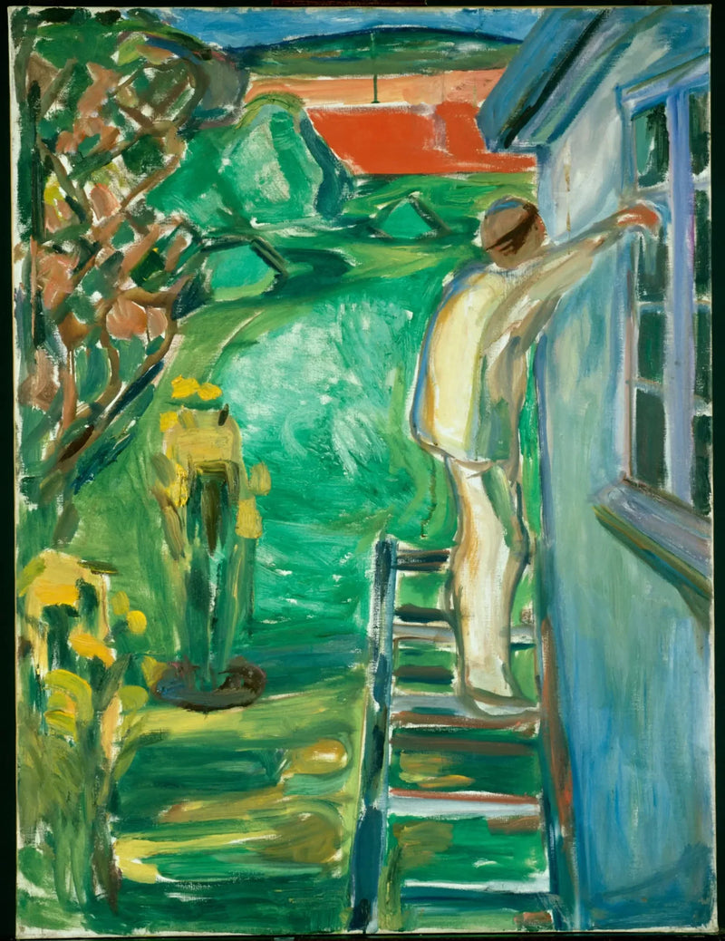 Schilder bij de muur - Edvard Munch