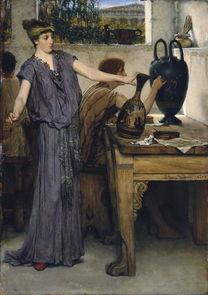 Vaasenschilderijen van Etruskische vazen - Lawrence Alma-Tadema