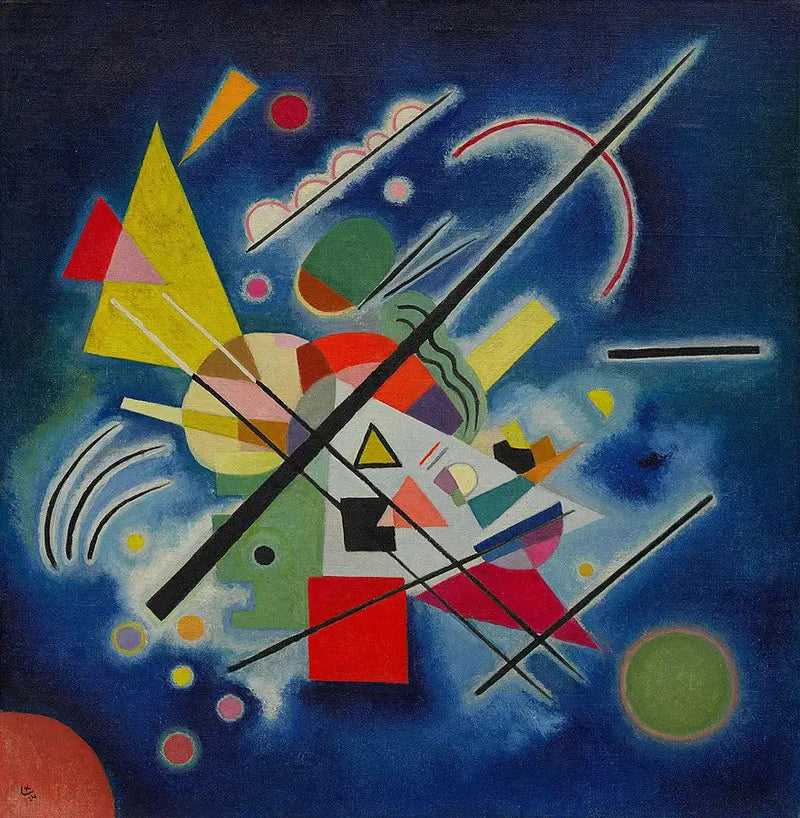 Blauwe schilderij - Vassily Kandinsky