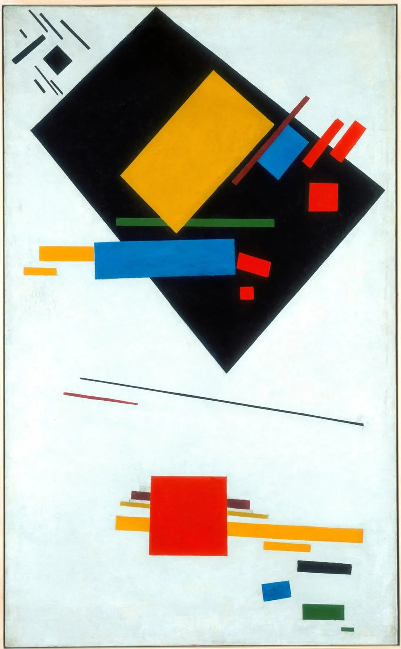 Suprematisme schilderij (met zwart trapeze en rood vierkant) - Kazimir Malevich