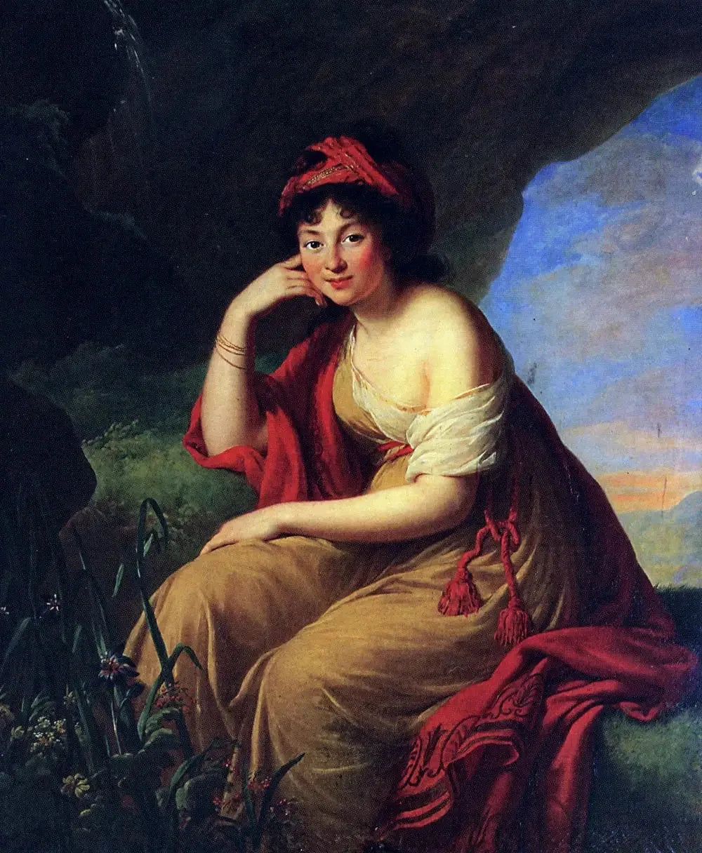 Pelagia Sapieha née Potocka - Élisabeth Vigée Le Brun image 1 tableau peint à l’huile sur toile