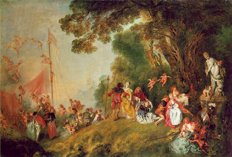 Pelgrimage naar het eiland Cythera - Antoine Watteau