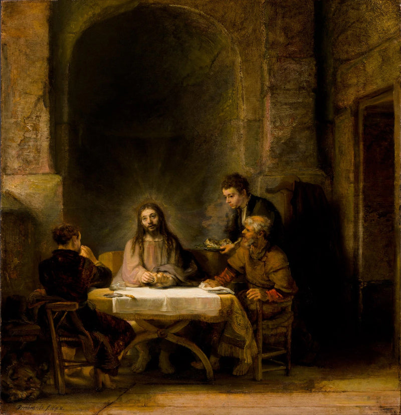 De pelgrims van Emmaüs - Rembrandt