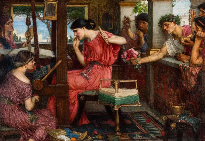 Penelope en de vrijers - John William Waterhouse