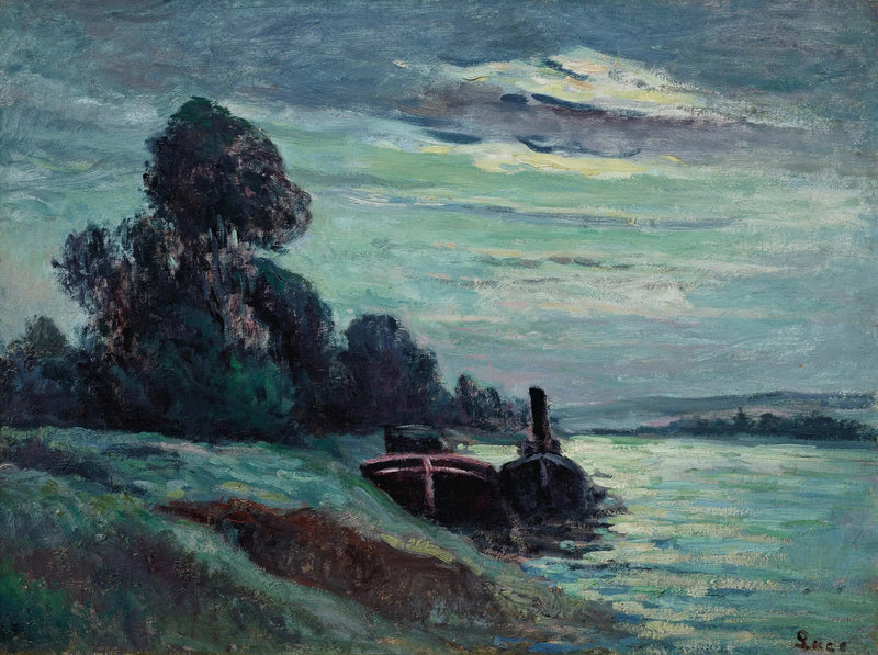 Péniches op de Seine - Maximilien Luce