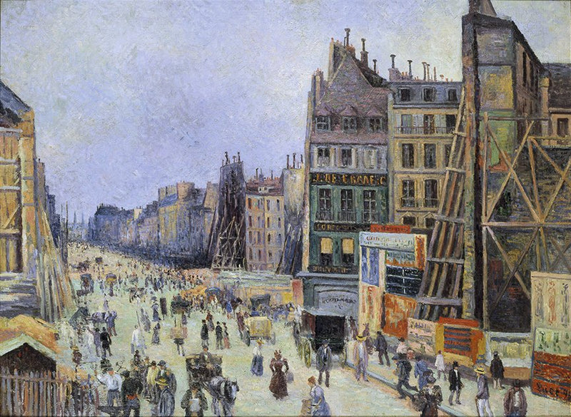 Gaten in de Rue Réaumur - Maximilien Luce