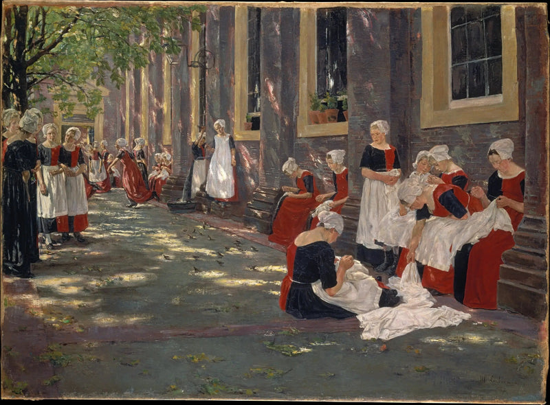 Vrije periode in het weeshuis van Amsterdam - Max Liebermann