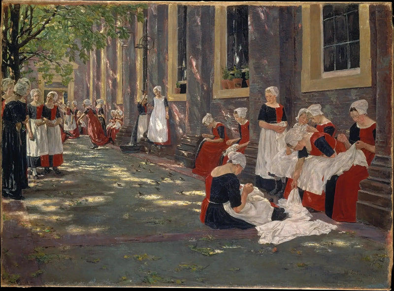Vrije periode in het weeshuis van Amsterdam - Max Liebermann