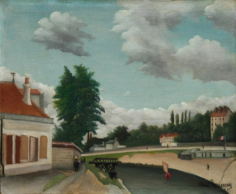 Voorstad van Parijs - Henri Rousseau