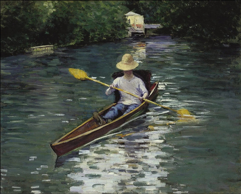 Périssoire aan de Yerres - Gustave Caillebotte