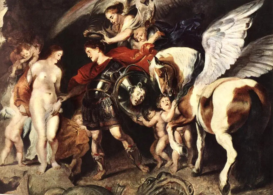 Gekroonde Perseus - Peter Paul Rubens