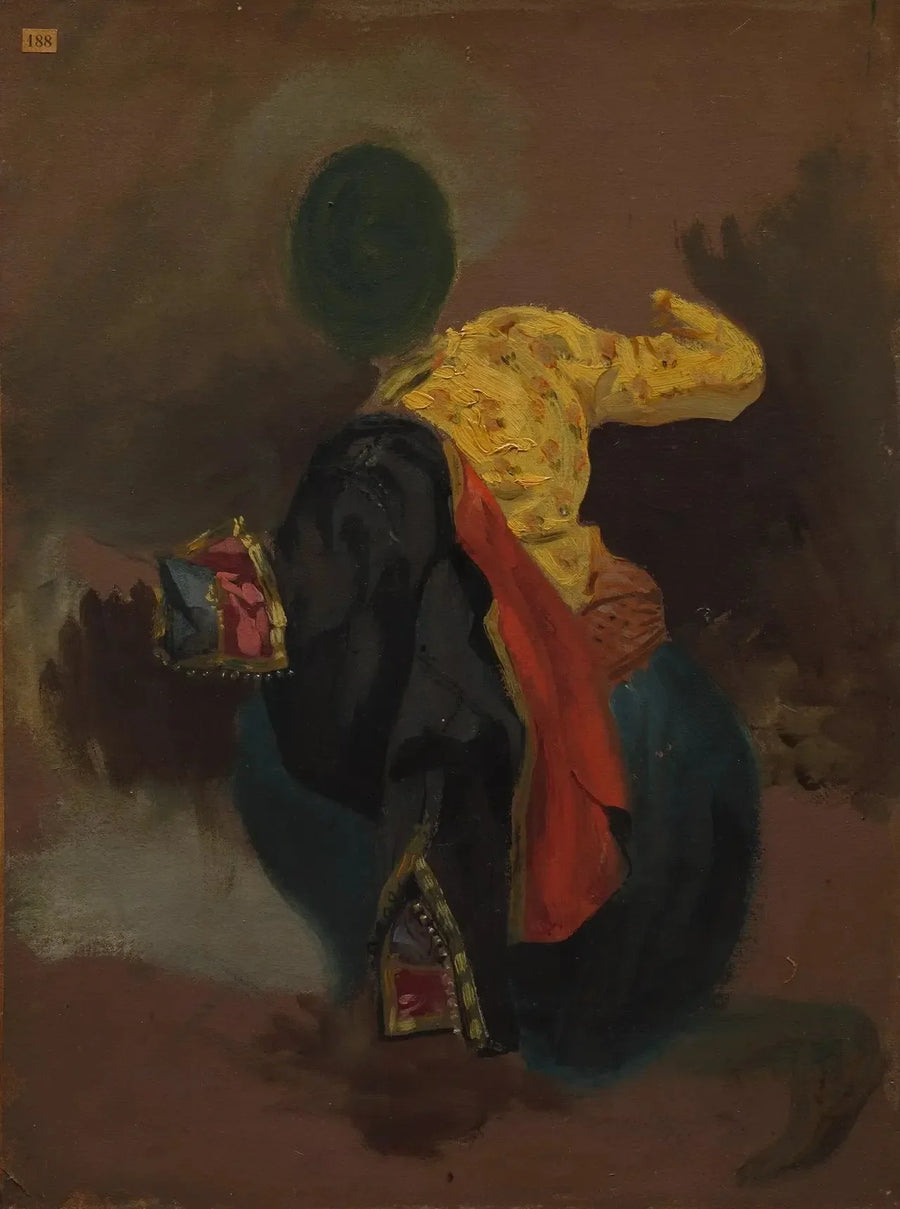 Personage in Turkse kostuum - Eugène Delacroix