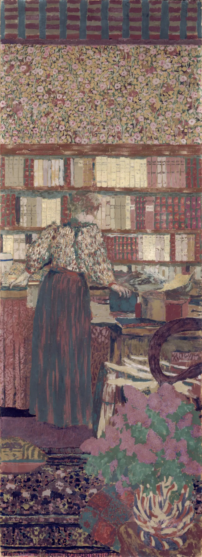 Personages in een interieur. De keuze van de boeken - Édouard Vuillard